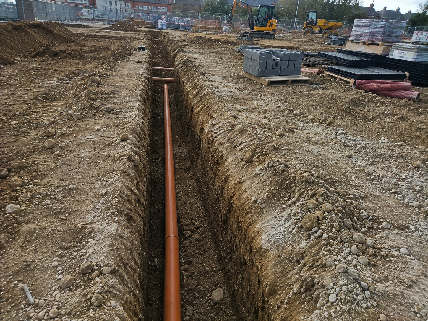 Drainage excavation works